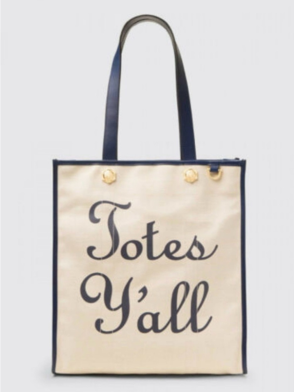 New Draper James Totes Y'all Vanderbilt Canvas Tote Cream Bag